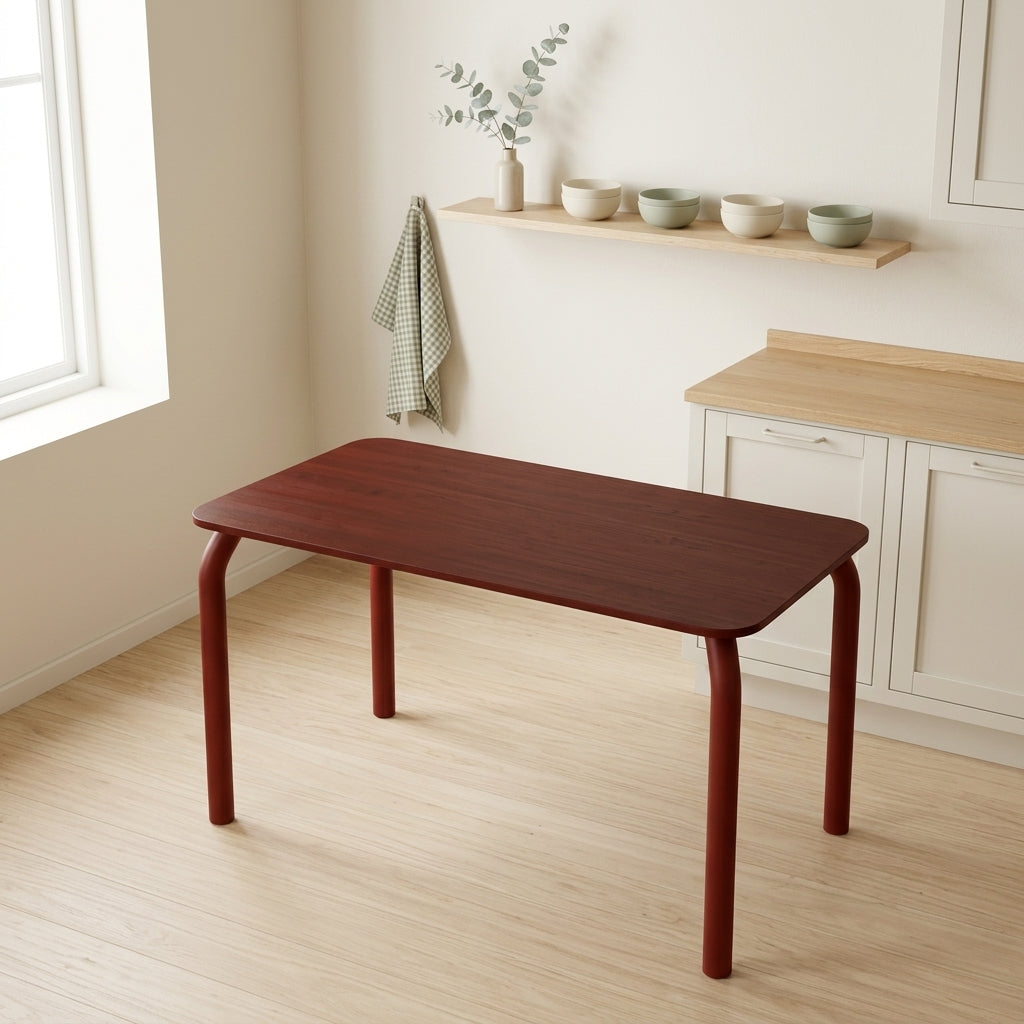 Table Meko - Grand - Auburn Red Top & Legs