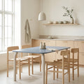 Meko Table - Large - Frosty Blue Top/Piazza Beige Legs