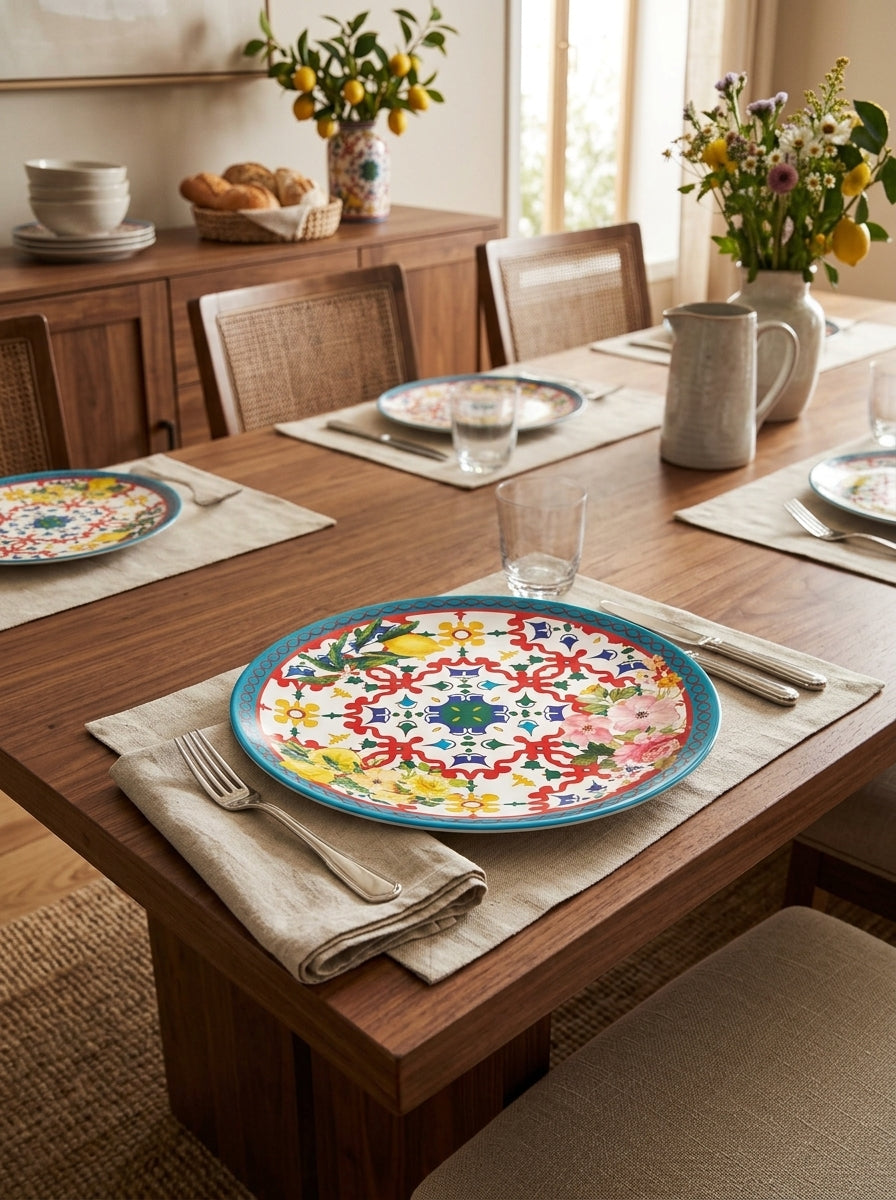 Flower&Lemon - Assiette Plate