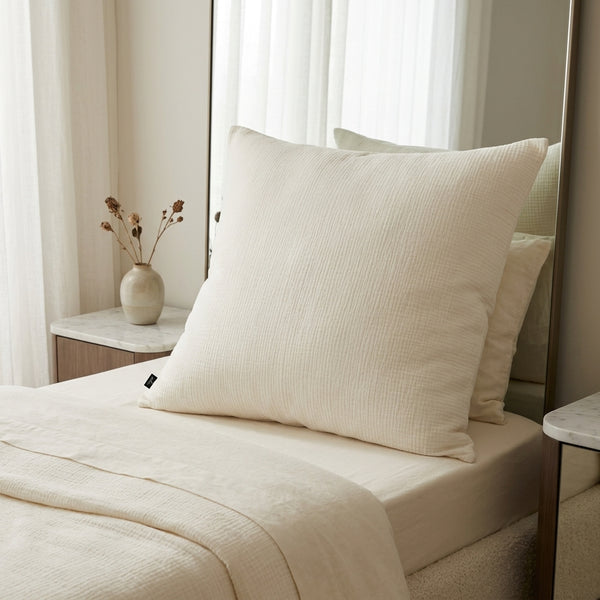 Gaïa - Örngott - Enfärgad dubbel bomullsmuslin - Chantilly