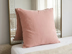 Gaïa - Taie D'Oreiller - Double Gaze De Coton Unie - Rose Pêche