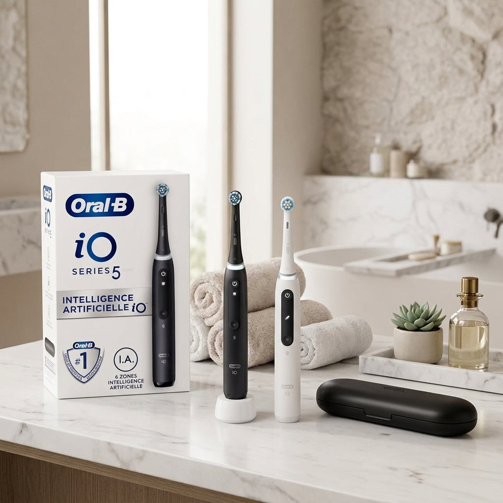 Oral-B Io 5 Duo - Connected Electric Toothbrush with Travel Case