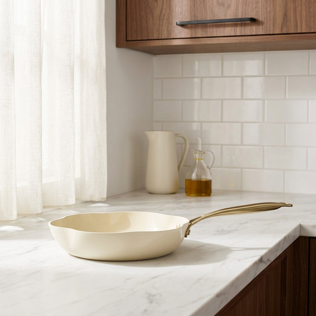 Dahlia - Stegepande - Genanvendt Aluminium - 20 cm - Beige