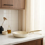 Dahlia - Frying Pan - Recycled Aluminium - 26cm - Beige