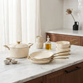Dahlia - 8-Piece Set - Recycled Aluminium - Beige