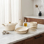 Dahlia - 8-Piece Set - Recycled Aluminium - Beige