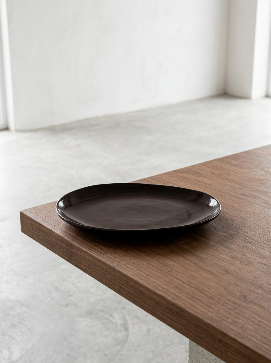 La Mère - Lot De 2 Assiettes - L - Grès - Ébène