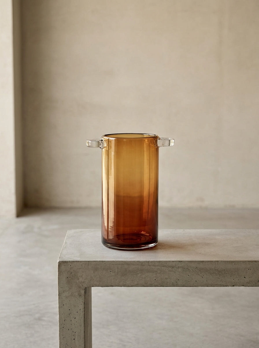 Wind & Fire - Vase - Verre - Ambre