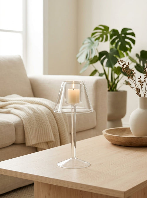 Samarcanda - Tealight Holder - Transparent - Borosilicate Glass
