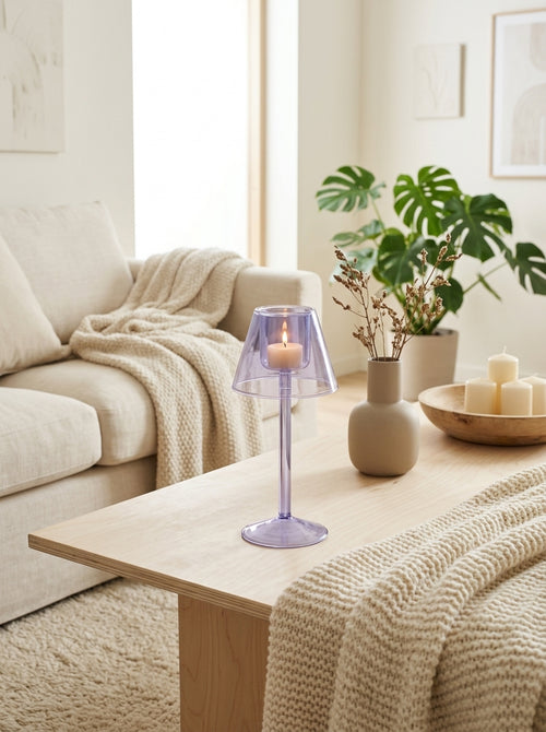 Samarcanda - Porte-bougies À Réchaud - Lilas - Verre Borosilicate