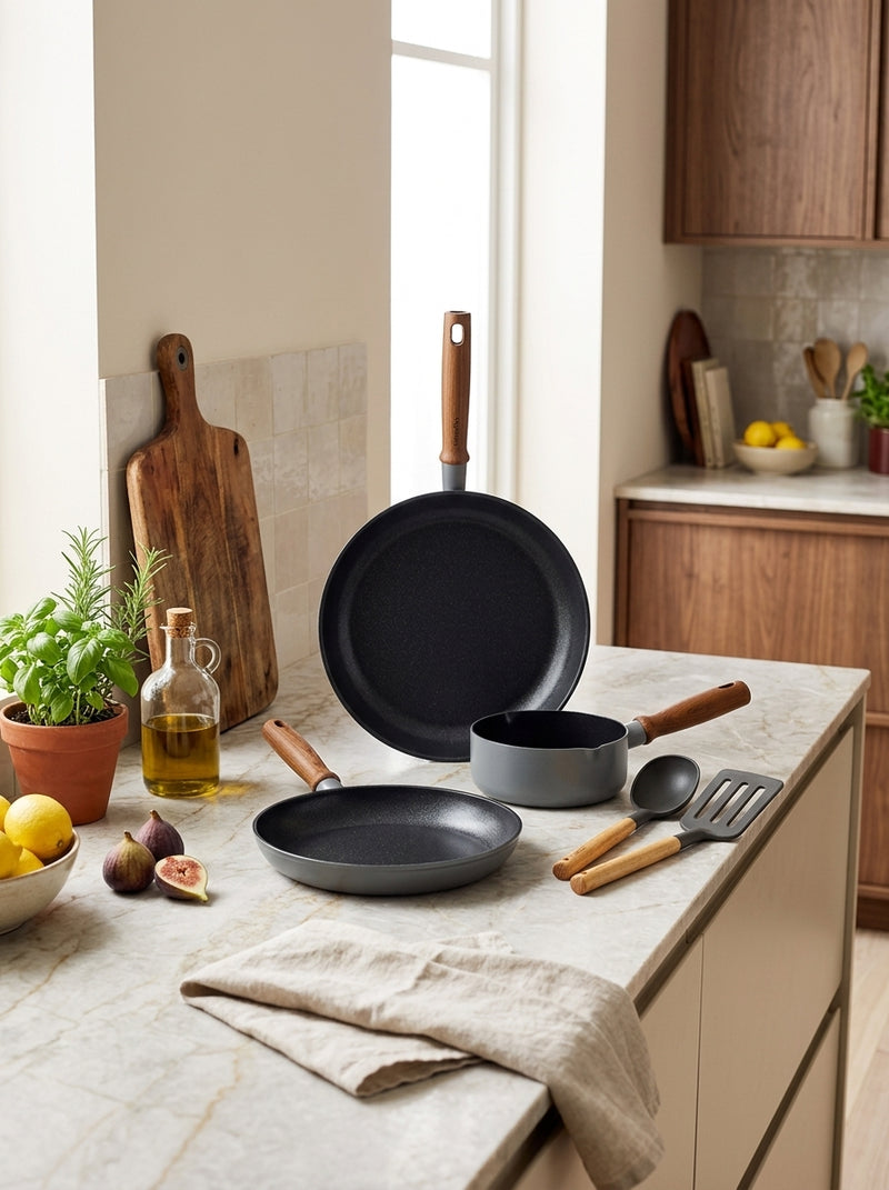 Greenpan Mayflower Pro 3 Pcs Cookware Set with Lids