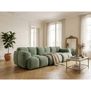 Grace - Modular Sofa - 3 Seater - Textured Velvet - Sage Green