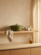 Round Casserole Dish with Lid - Green