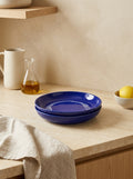 Feast - 2 Deep Plates - Dark Blue White - Ottolenghi