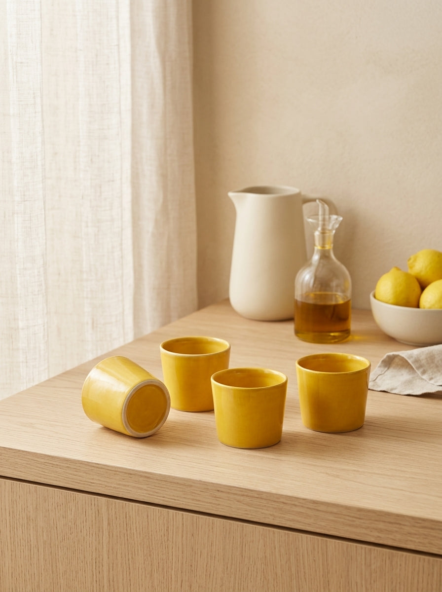 Feast - 4 Espresso Cups - Yellow - Ottolenghi