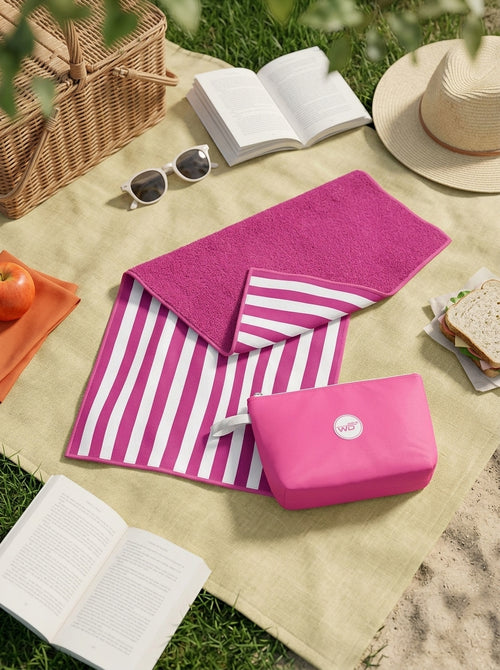 Austin - Pochette Isotherme Accompagnée D'une Serviette - Rose - Textile
