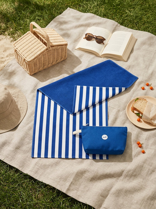 Austin - Pochette Isotherme Accompagnée D'une Serviette - Bleue - Textile