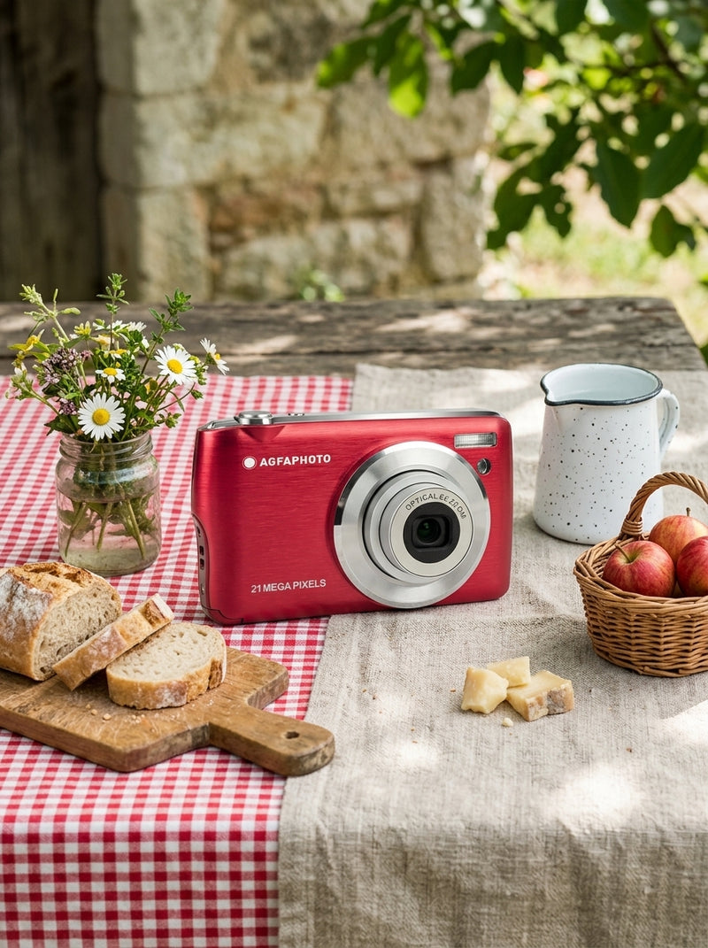 Compact Digital Camera - Realishot DC8200 - Red - Agfaphoto