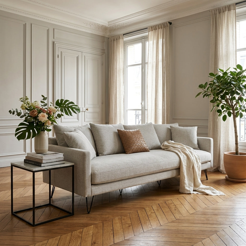 Villabon - 4-Seater Sofa - Fabric - Grey