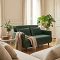 Belushi - 2-Seater Sofa Bed - Velvet - Forest Green