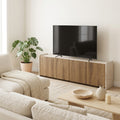 Enara - Mobile TV 4 Ante - Legno - Legno scuro