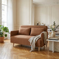 Belushi - 2-Seater Sofa Bed - Fabric - Rust