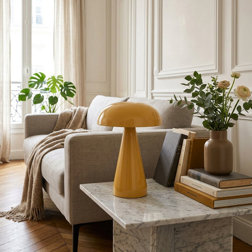 Rachel - Lampe À Poser LED Sans Fil Rechargeable - Ocre