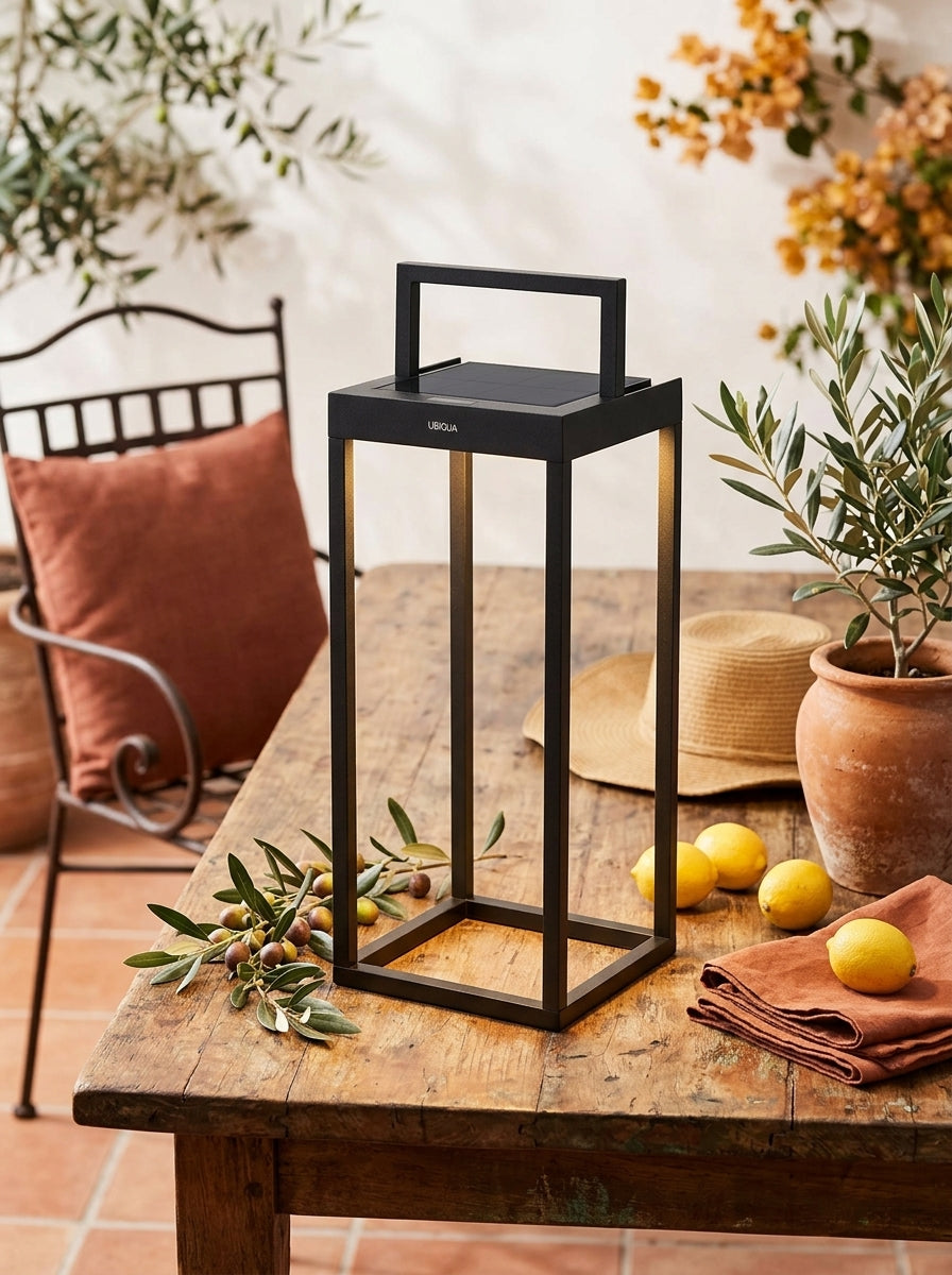 Handy - Solar Lantern - Aluminum - Black