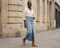 Jupe Longue Jana S3 - Bleue