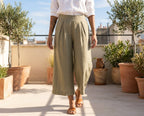 Leinenhose Es Isabel - Khaki