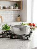 Sartén 32 cm Con Tapa - Acero Inoxidable - Inox