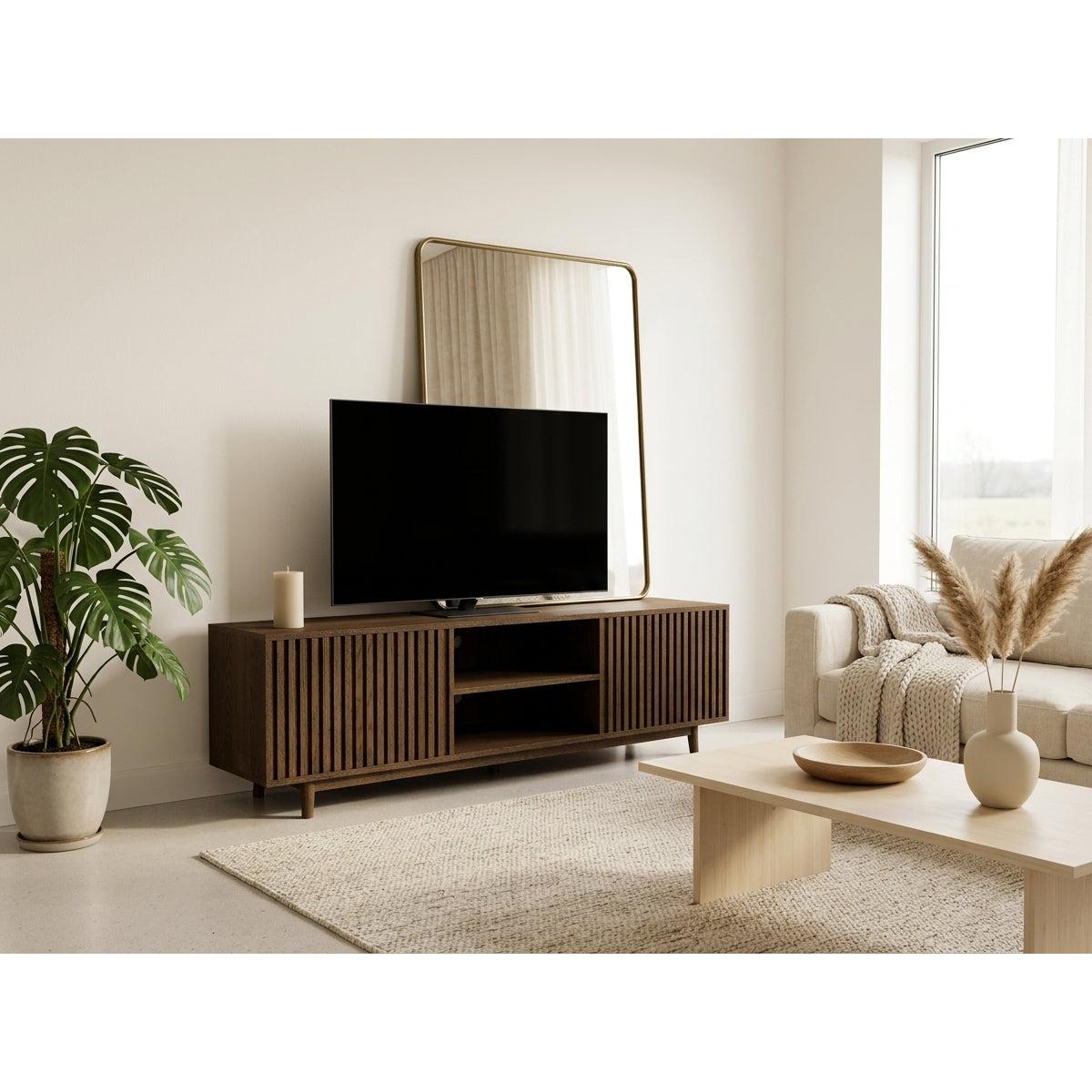 Freya - Mueble de TV - 180 cm - Marrón