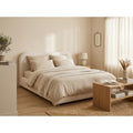 Hugo - Cama Canapé - 200 Cm - Tejido Borreguito - Beis