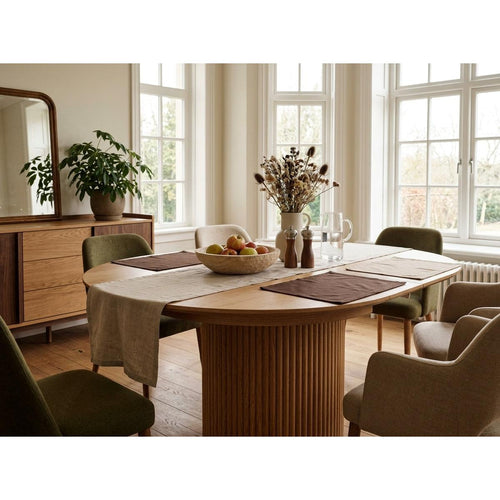 Freya - Table À Manger Ronde Extensible - Bois