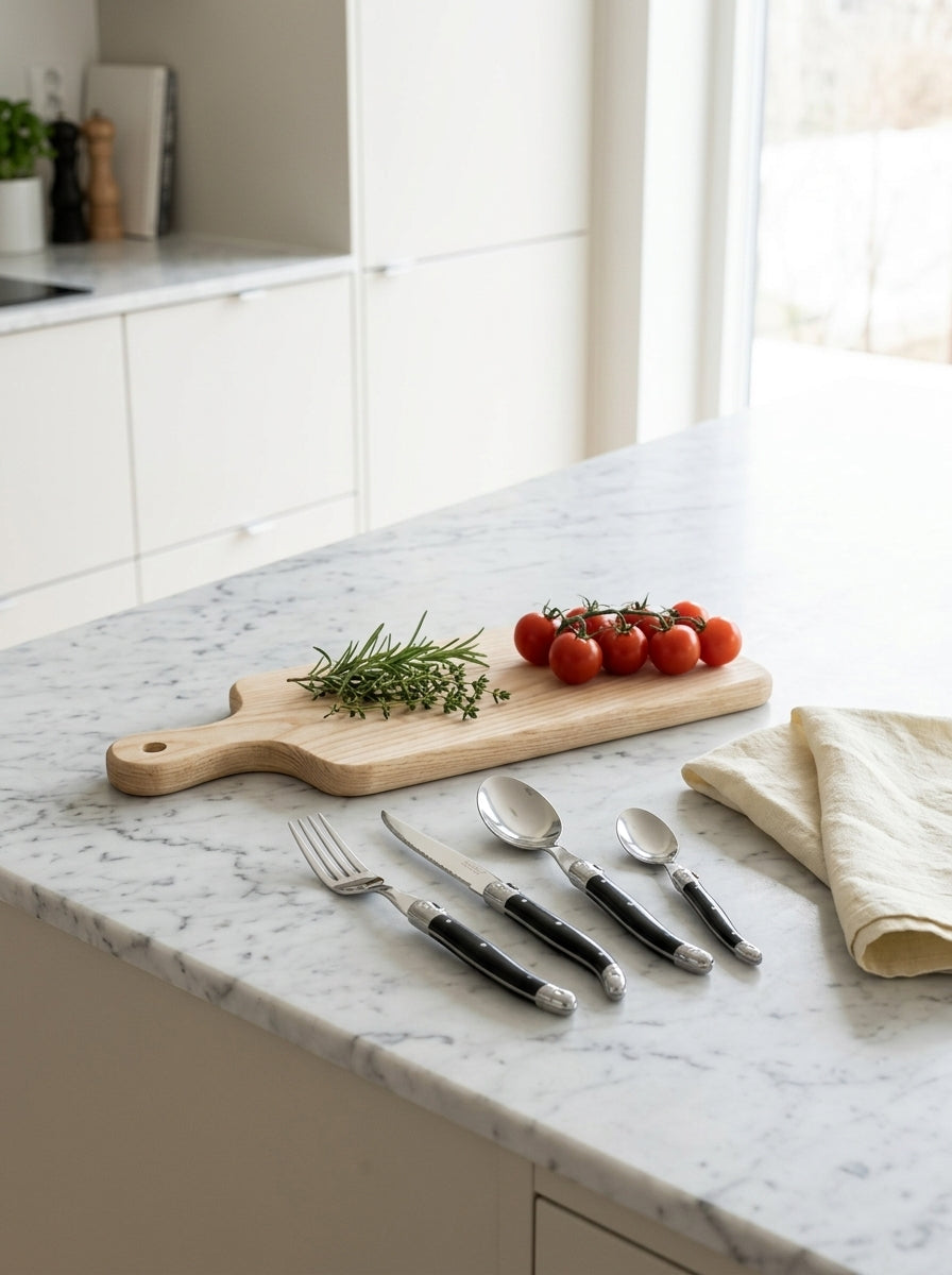 Laguiole Heritage - Black Cutlery Set 24 Pieces