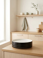 Passe-partout - 4 Assiettes Basses L - Noir - Vincent Van Duysen