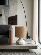 Oya - Lampe De Table N°1 - Grès - Beige/Brun