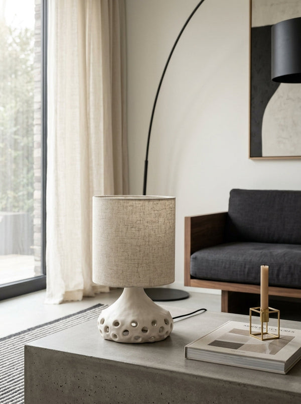 Oya - Lámpara De Mesa N°1 Beige - Beige - Sophie Casier