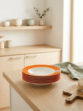Pantone - 6 Assiettes À Soupe - Orange - Pantone Horeca