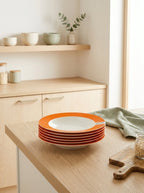 Pantone - 6 Assiettes À Soupe - Orange - Pantone Horeca