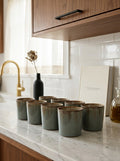 Terres De Rêves - 8 Mugs M - Smoky Blue/Misty Grey - Anita Le Grelle