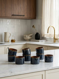 Terres De Rêves - 8 Mugs S - Dark Blue/Rust - Anita Le Grelle