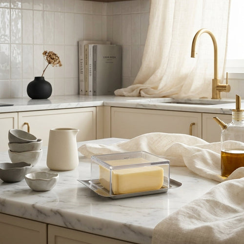 Brunch - Butter dish, 125 G - Silver