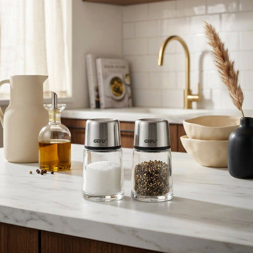 Brunch - Salt / Pepper Shaker - Silver/Transparent
