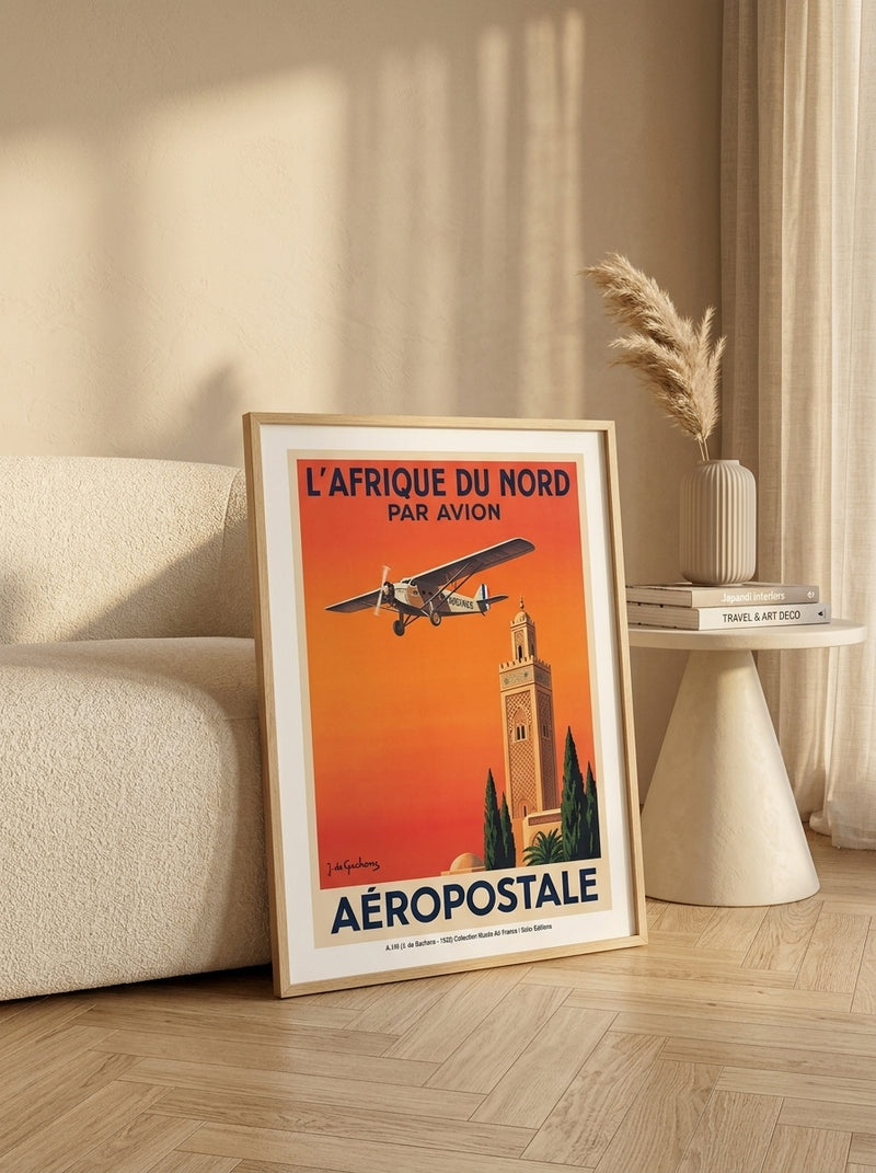 Air France - Aéropostale / L'Afrique Du Nord Par Avion A136
