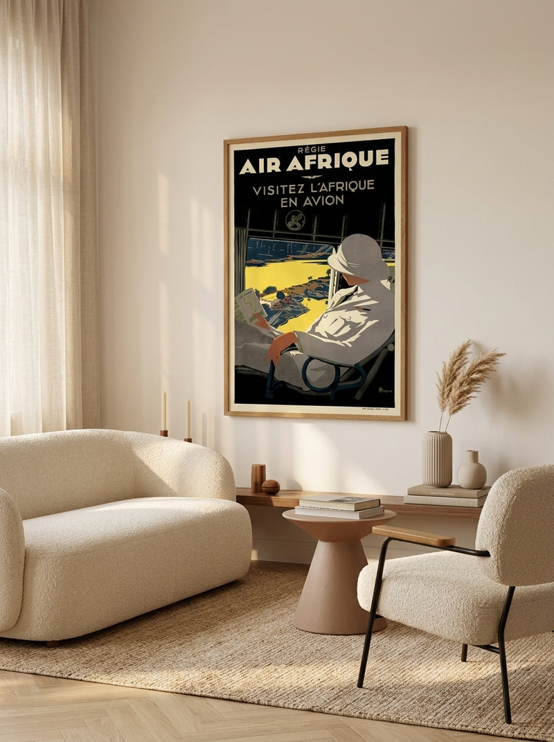 Air France - Régie Air Afrique / Visitez L Afrique En Avion A166