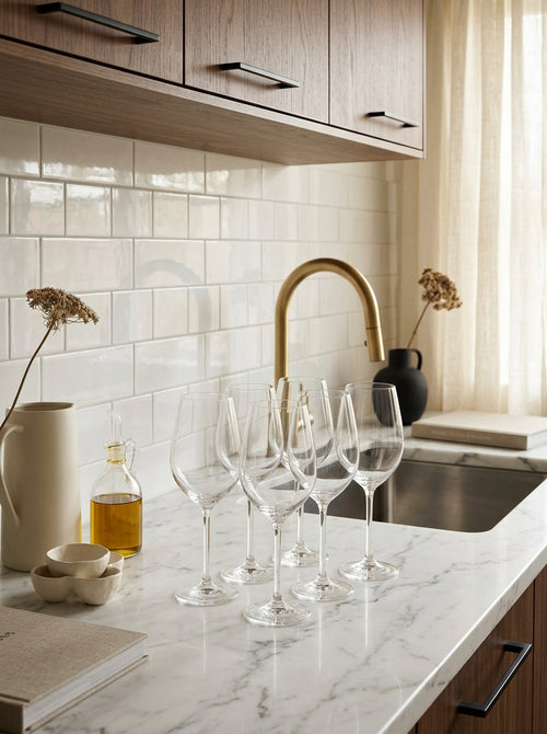 Tinta - Set De 6 Verres À Vin - Verre - Transparent