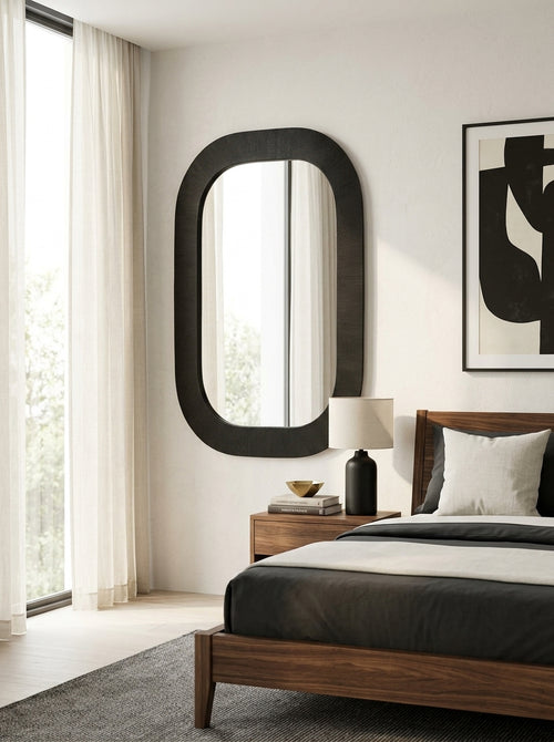 Duro - Mirroir - Aluminium - Noir