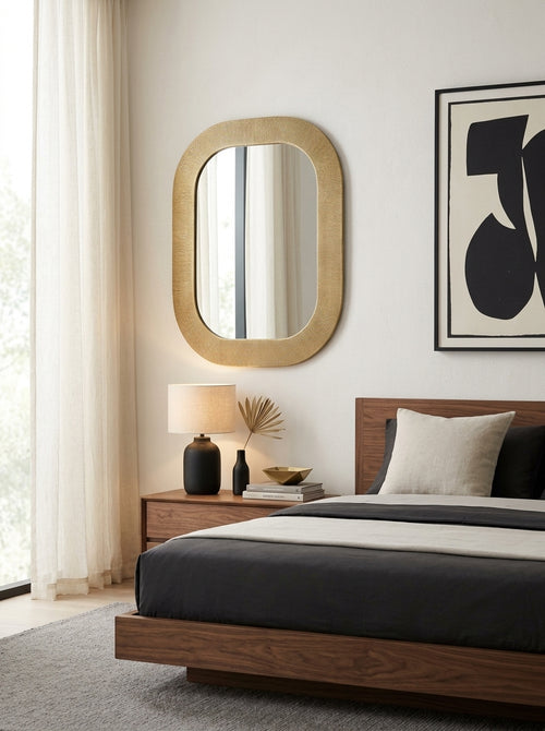 Duro - Mirroir - Aluminium - Or