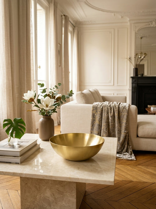 Gala - Plat Décoratif - Fer - Or